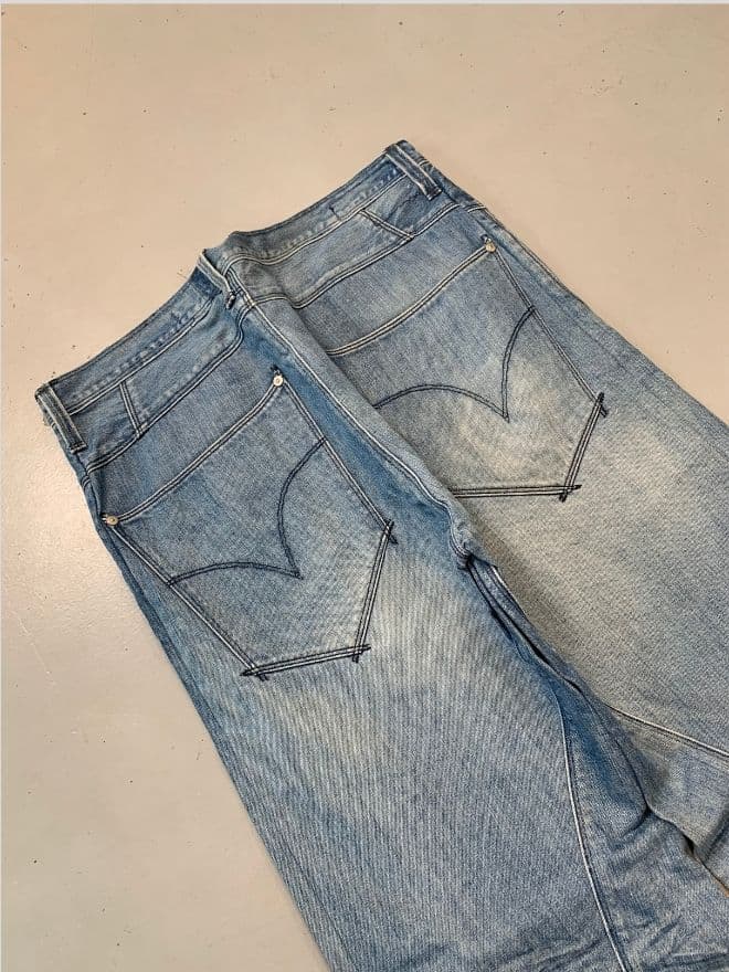Vintage Levi’s Engineer Jeans Blue – Men’s 36 — image 8 of 9