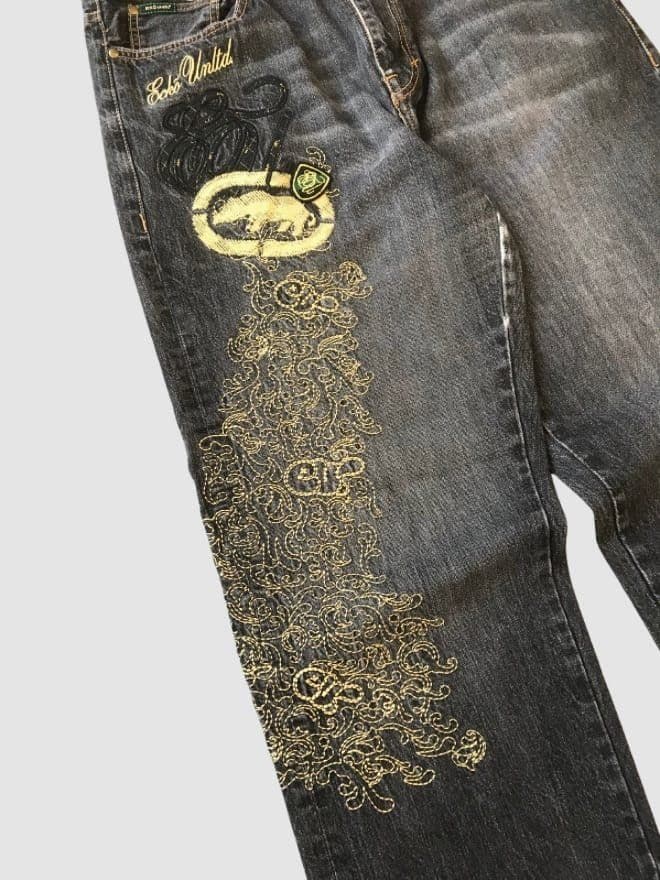 COMBO OF VINTAGE ECKO UNLTD DENIM JACKET AND PANT — image 13 of 15
