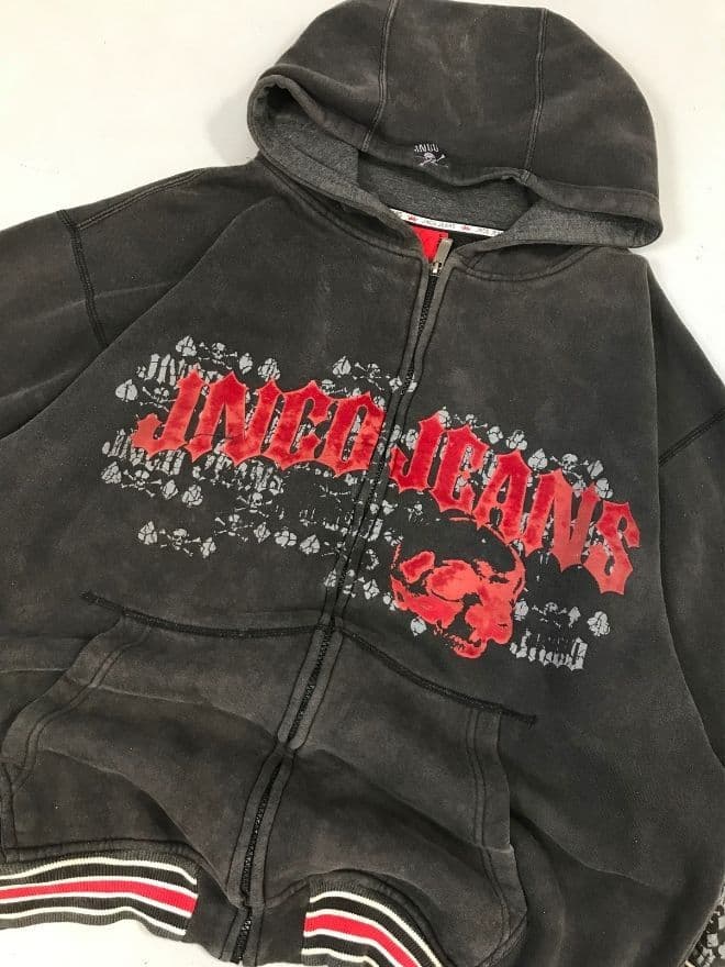 Vintage 90s JNCO Black Baggy Fit Hoodie – Men’s XL — image 6 of 7