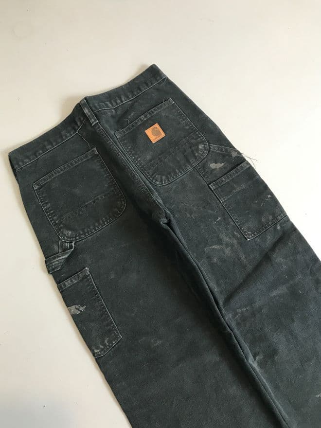 Vintage Carhartt Blanket Lined Denim Pants – Black (Men’s 31) — image 5 of 9