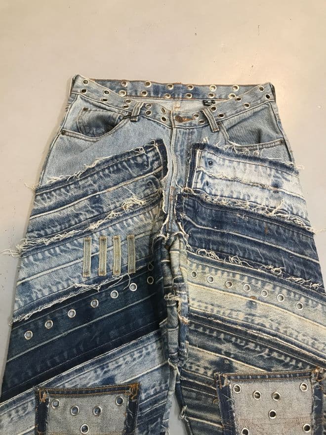 Vintage Levi’s Upcycled Heavy Patch Jeans – Size 30 — image 5 of 8
