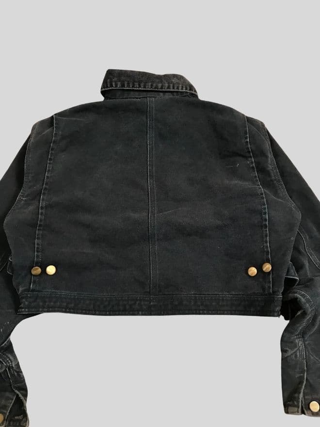Vintage Carhartt Cropped Jumpsuit Jacket | Custom Cut | Women’s Small — image 9 of 9