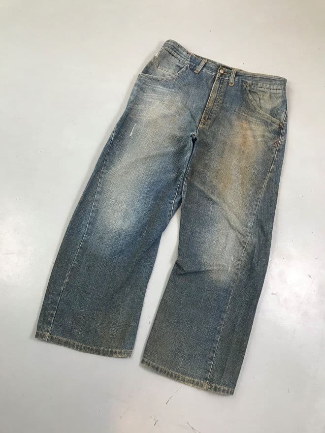 Vintage Levi’s Engineer Jeans – Buckle Belt Denim – Men’s 34 — image 5 of 13