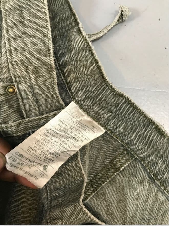 Vintage Carhartt B01 Moss Green Double Knee Workwear Denim – Men’s Size 36 — image 7 of 7