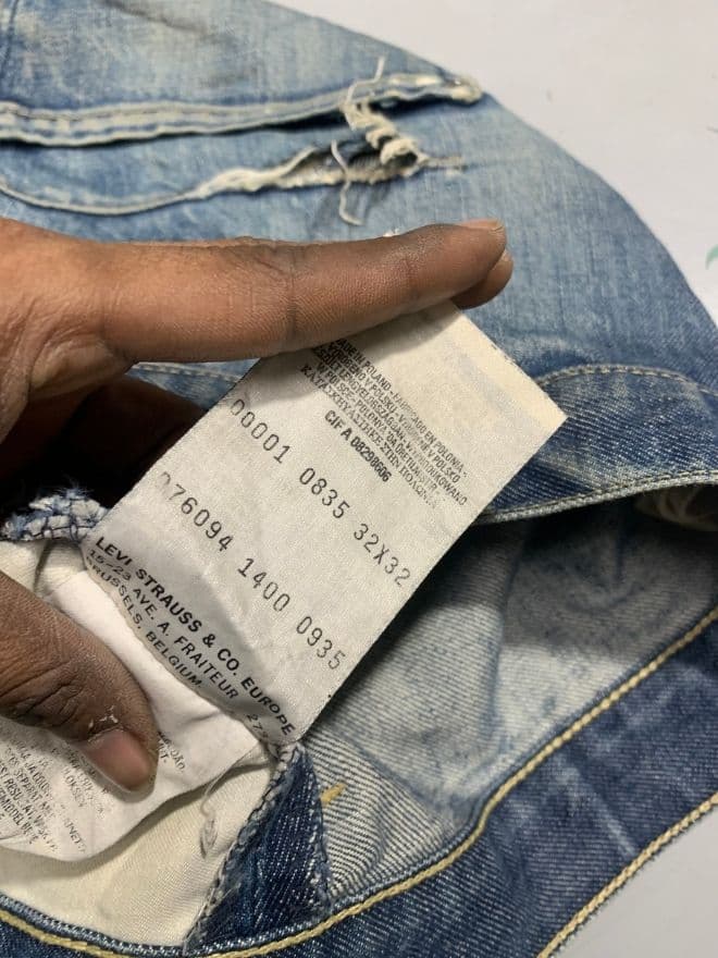 Levi's Vintage Engineer Jeans – Blue Denim – Long 45” Length – Size 30 (Fits 30–32) — image 8 of 12
