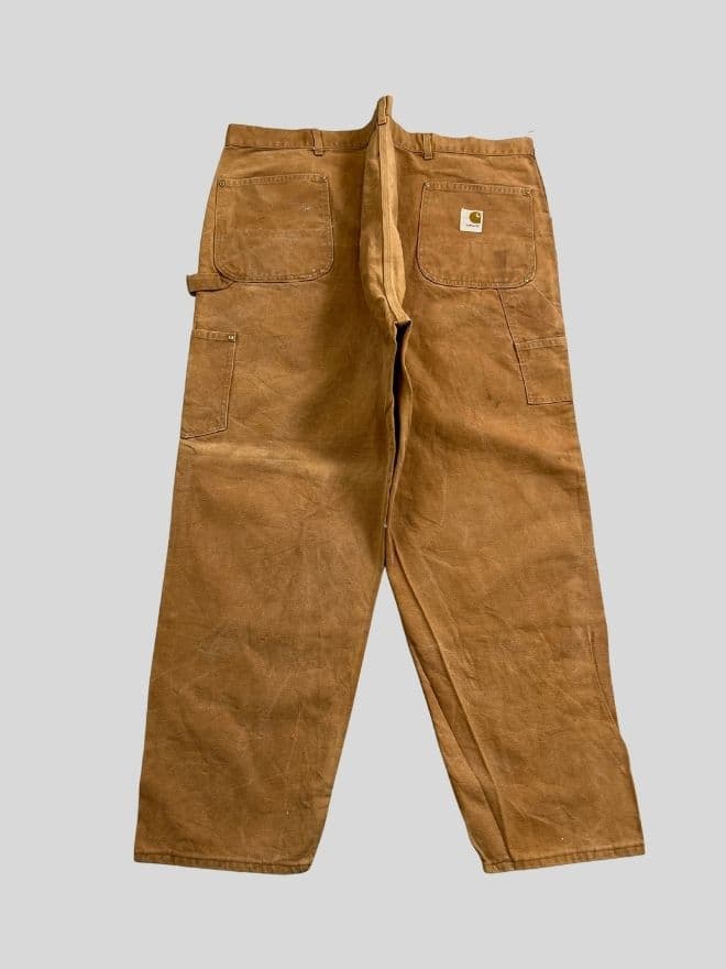 Vintage Carhartt B01 BRN Double Knee Workwear Denim | Size 50 — image 5 of 11