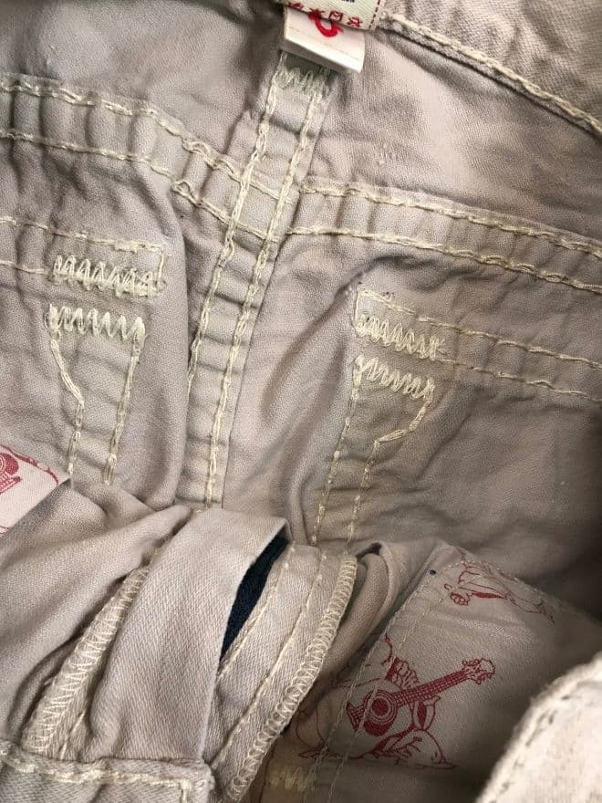 Vintage True Religion Ricky Super T Baggy Fit Denim – Beige (Men’s 38 / EU 54) — image 6 of 9