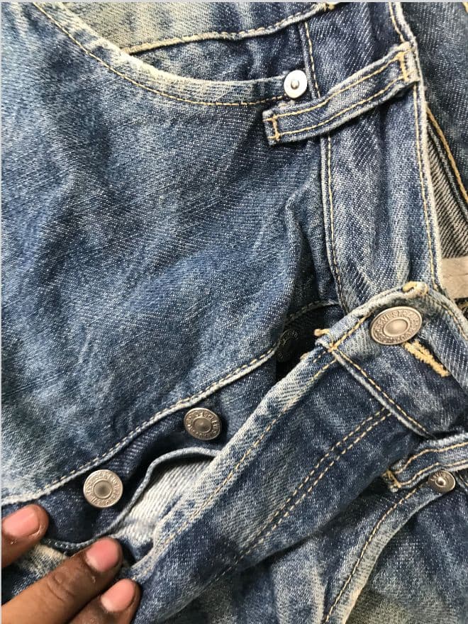 Vintage Levi’s Engineer Jeans – Blue Denim — image 9 of 12