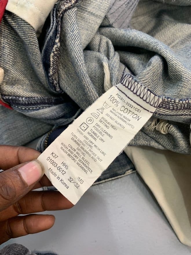 Levi's Vintage Engineer Jeans – Blue Denim – Size 33 – Distressed Avant-Garde Style — image 6 of 13
