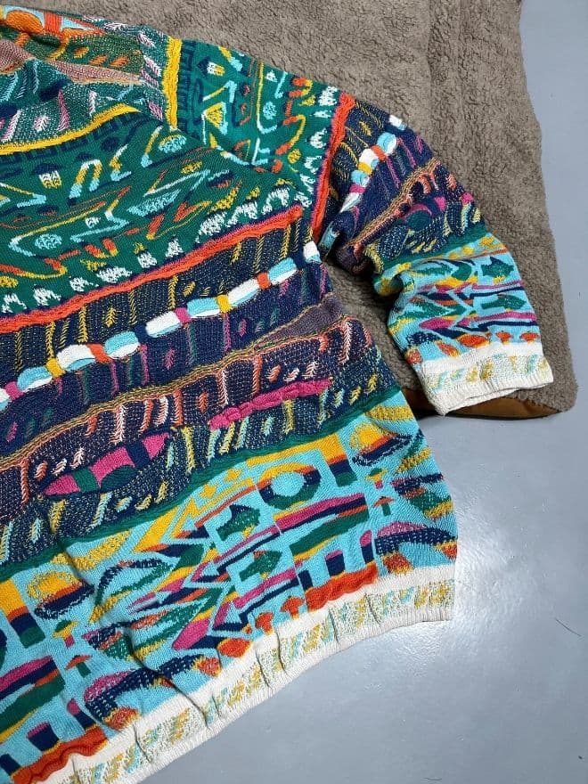 Vintage Coogi 3D Multicolored Knit – Size M — image 4 of 9