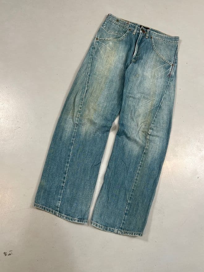 Vintage Levi’s Engineer Buckle Belt Denim – Size 32 — image 11 of 15