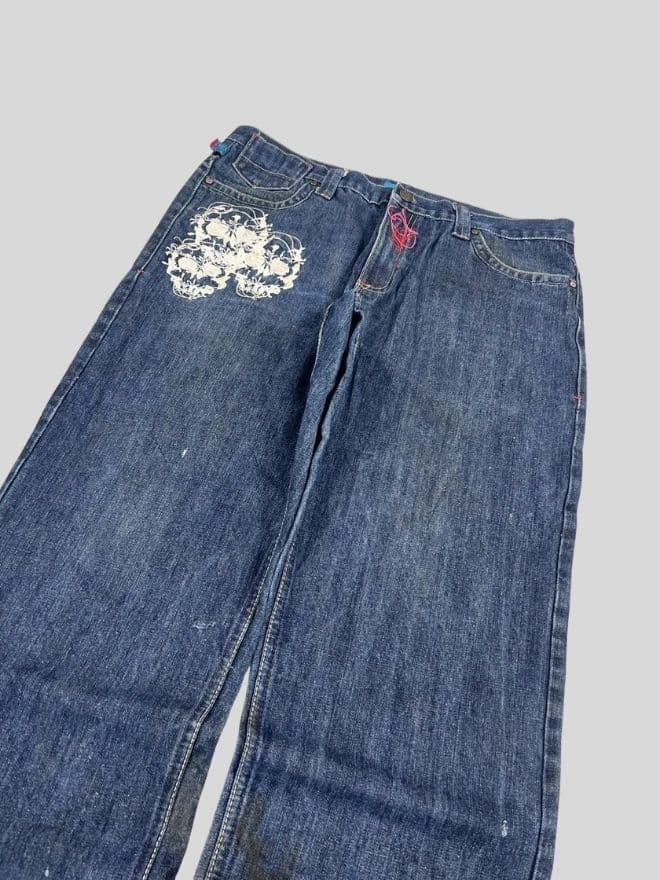 Vintage Southpole Class Player Embroidered Denim Jeans – Size 36 — image 11 of 15