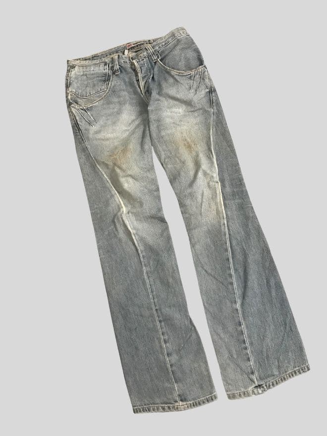 Vintage Levi’s Engineer Jeans Denim — Blue — Size 32 — image 6 of 10