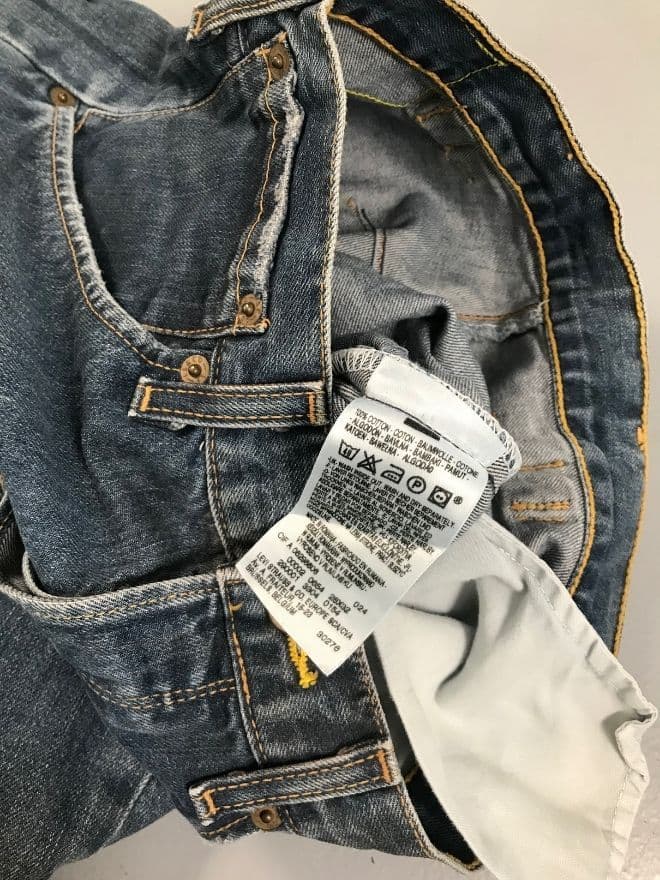 Vintage Levi’s Engineer Jeans with Buckle Belt | Size 28 | Distressed Workwear Denim — image 7 of 11