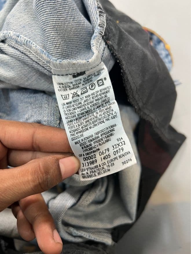 Vintage Levi’s Engineer Jeans With Buckle-Back – Size 32 — image 5 of 11