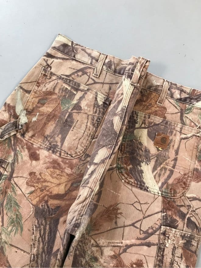 Rare Vintage Carhartt Realtree B235 Carpenter Denim — Size 39 — image 8 of 11