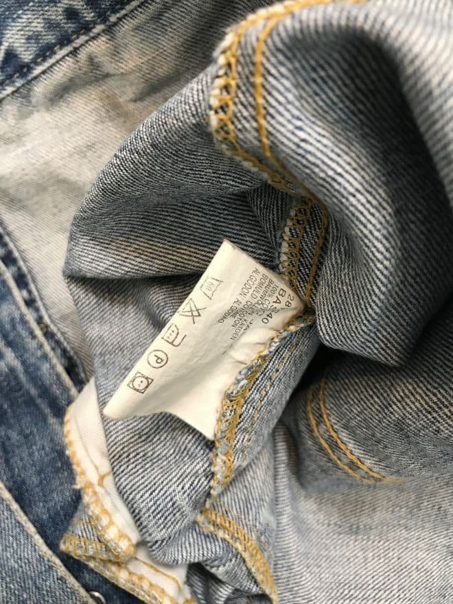 Sunfaded Vintage Levi’s Orange Tab Denim Jacket – Blue – Size XS — image 11 of 13