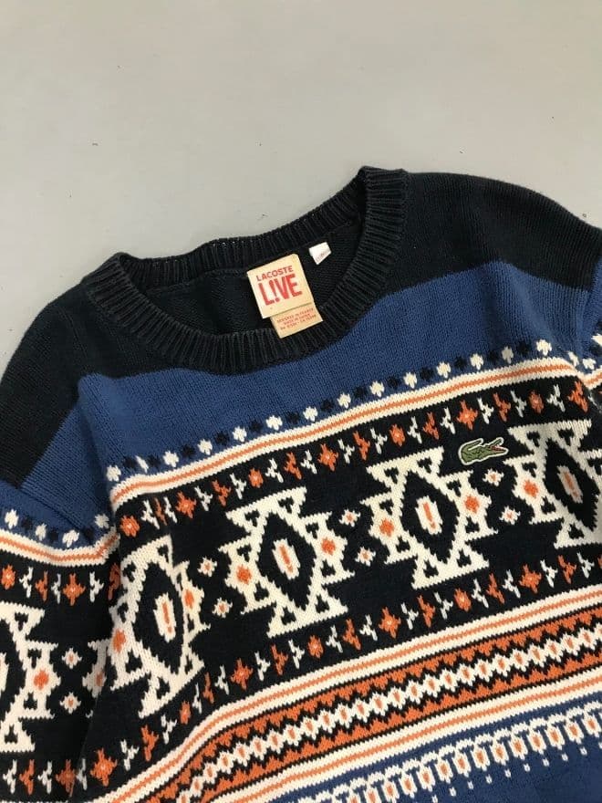 Vintage Lacoste Knit Sweater – Women’s S (Tag M) | Multicolor — image 4 of 8