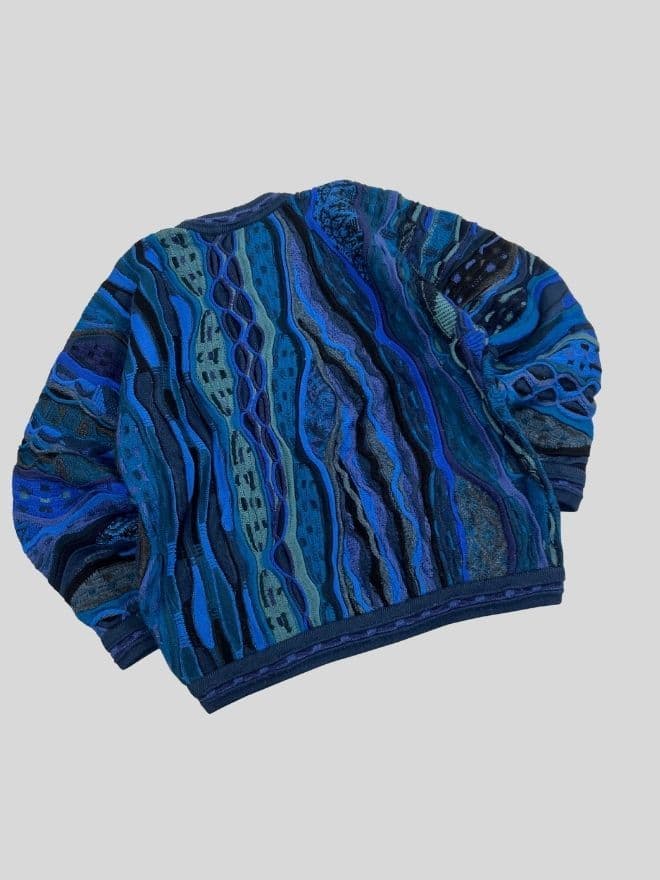 Vintage COOGI 3D Multicolor Knit Sweater — Size M — image 7 of 8