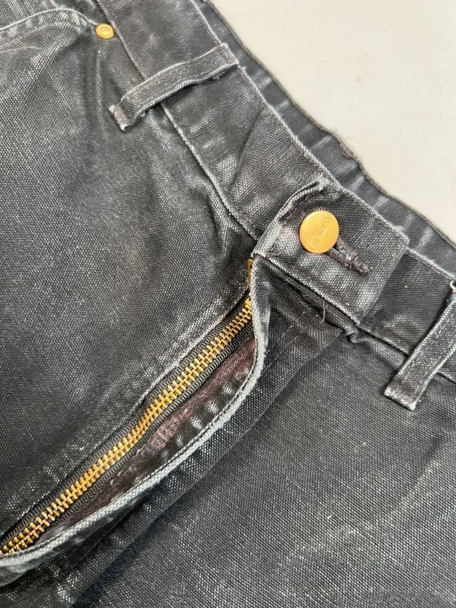 Rare Vintage Carhartt Double Knee Workwear Pants | Black | Size 32 — image 10 of 13