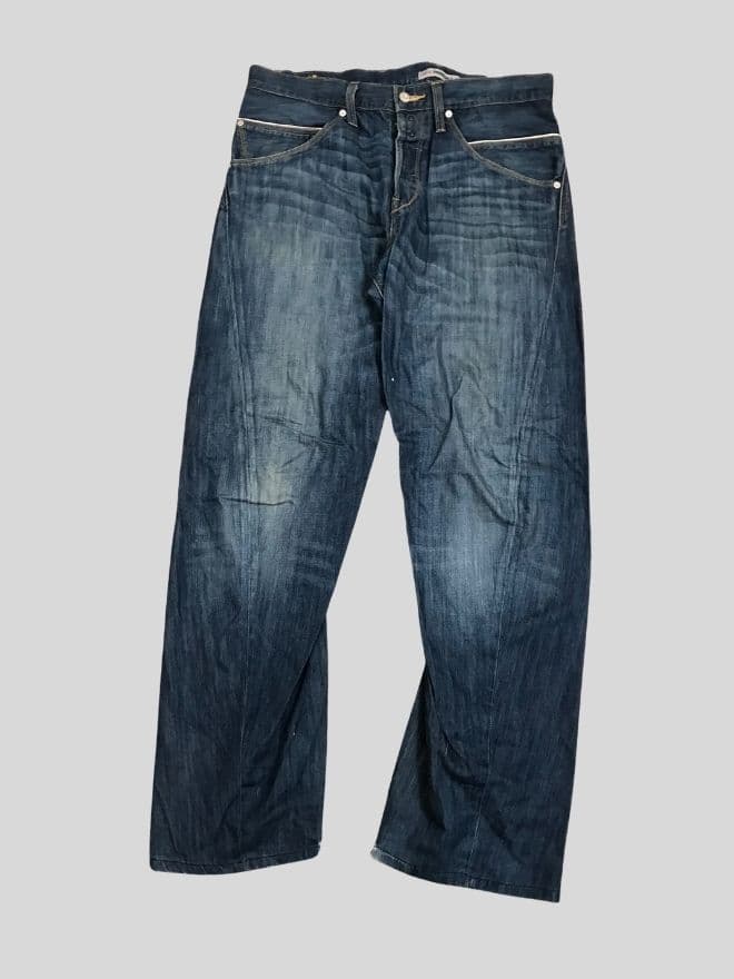 Vintage Levi’s Engineer Jeans Buckle Belt Denim | Men’s US 36 | Authentic Workwear — image 7 of 9
