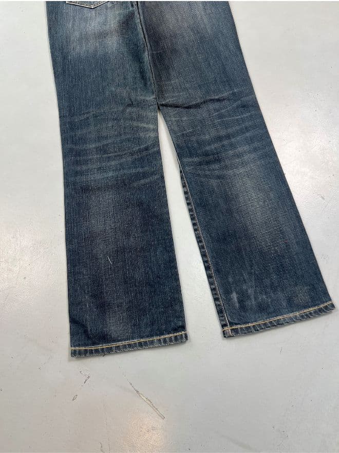 Vintage Evisu x Puma Inspired Seagull Bootcut Denim – Size 32x31 – Blue — image 10 of 14