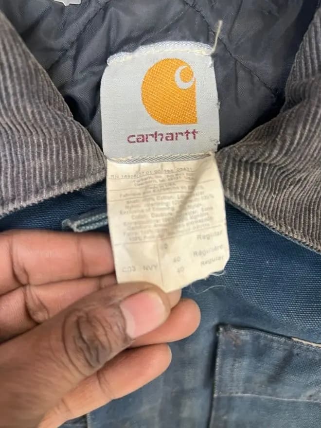Vintage Carhartt Blanket-Lined Arctic Jacket | Size S | Classic Workwear Coat — image 7 of 15