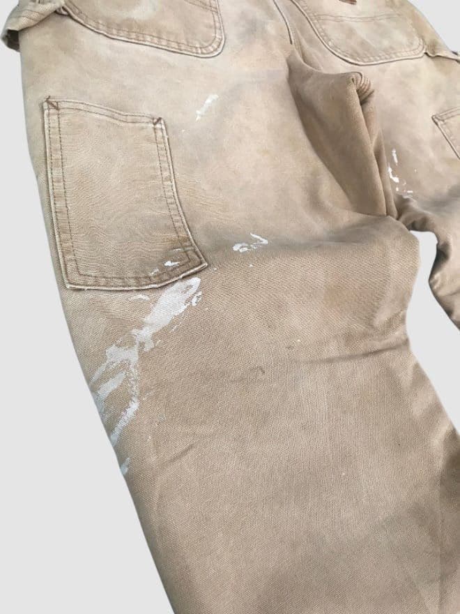 VINTAGE CARHARTT SHERPA LINE DOUBLE KNEE DENIM — image 6 of 7