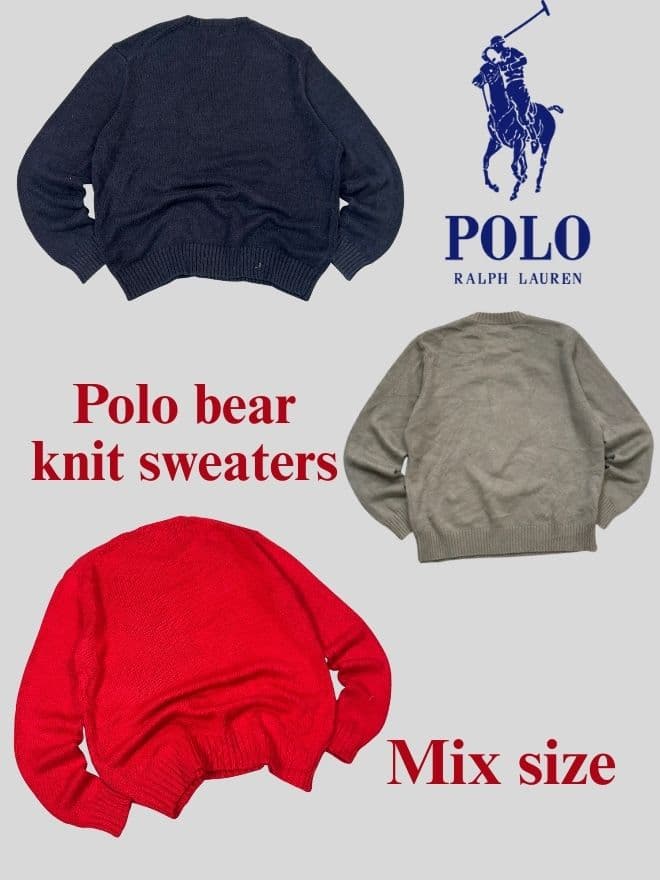 Vintage Polo Ralph Lauren Polo Bear Knit Sweater 3-Piece Bundle — image 8 of 14