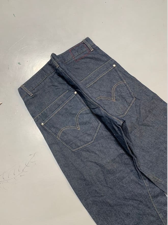 Levi's Vintage Engineer Jeans – Blue Denim – Size 30 – Cropped 27” Inseam — image 5 of 7