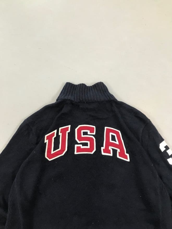 Vintage Polo Ralph Lauren Big Pony Zipper Sweater – Size XL — image 8 of 8
