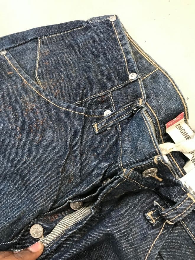 Vintage Levi's Engineer Jeans – Blue Denim – Men’s 34 (US 34 / EU 50) – Distressed Avant-Garde — image 5 of 10