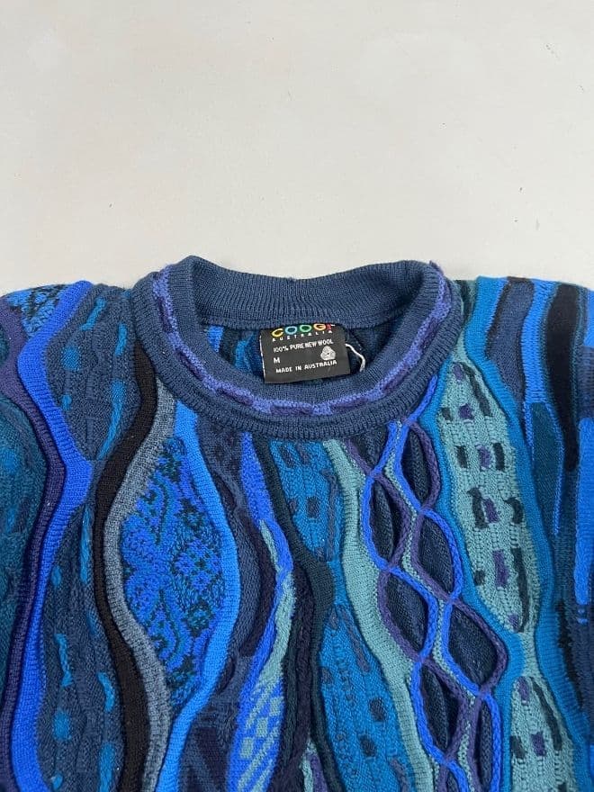 Vintage COOGI 3D Multicolor Knit Sweater — Size M — image 4 of 8