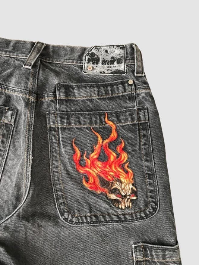 VINTAGE 90S JNCO FIRE DENIM — image 6 of 6
