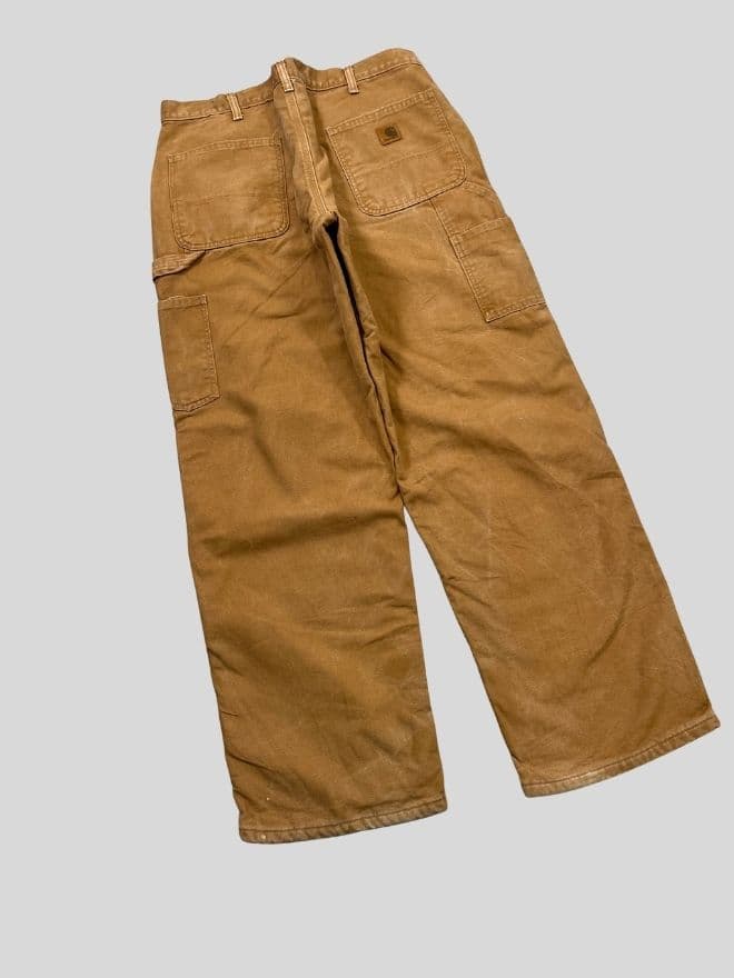 Vintage Carhartt B01 Black Blanket-Lined Denim Jeans – Size 36 (US) / 52 (EU) — image 5 of 6