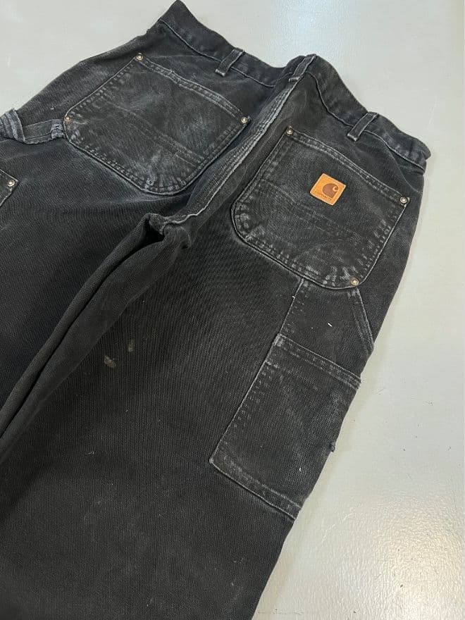 Vintage Carhartt B01 BLK Double Knee Workwear Denim – Men’s US 34 / EU 50 | Black — image 5 of 10