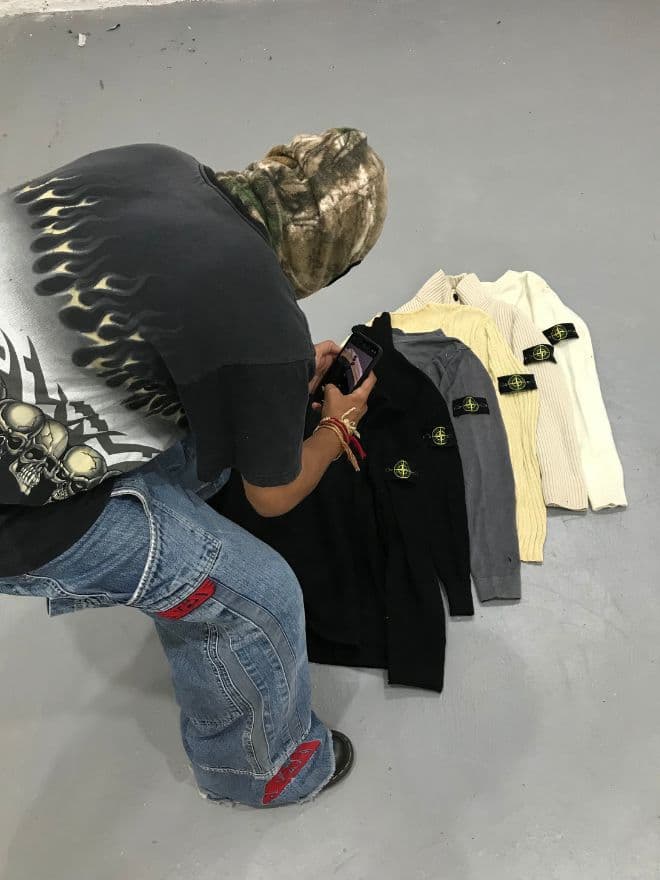 BUNDLE OF VINTAGE STONE ISLAND ZIPPER HOODIES & SWEATERS thumbnail 4