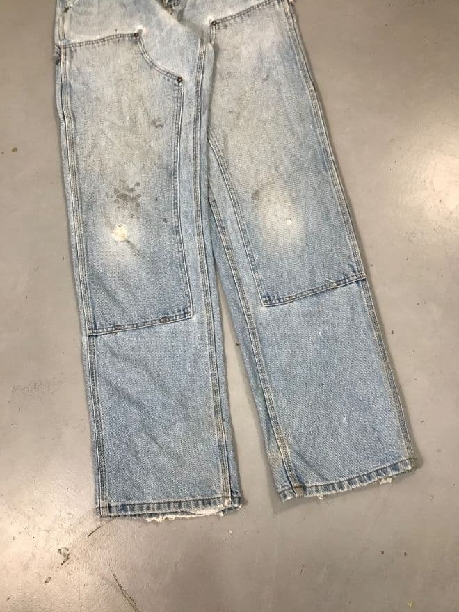 Vintage Carhartt Double Knee Workwear Denim Jeans – Repair Distressed | Men’s US 30 — image 5 of 10