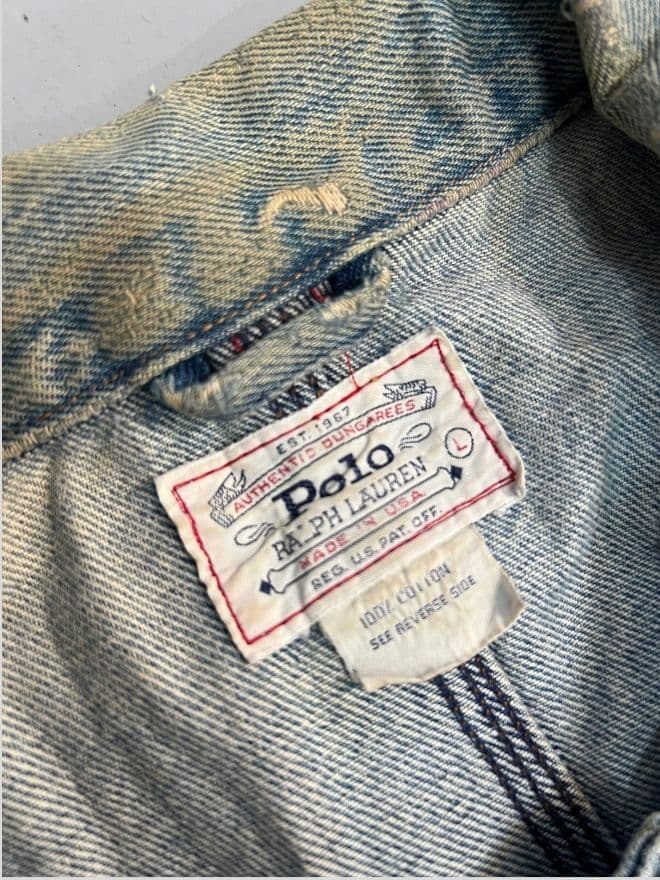 Vintage Polo Ralph Lauren Denim Jacket – Men’s US M / EU 48–50 — image 5 of 10