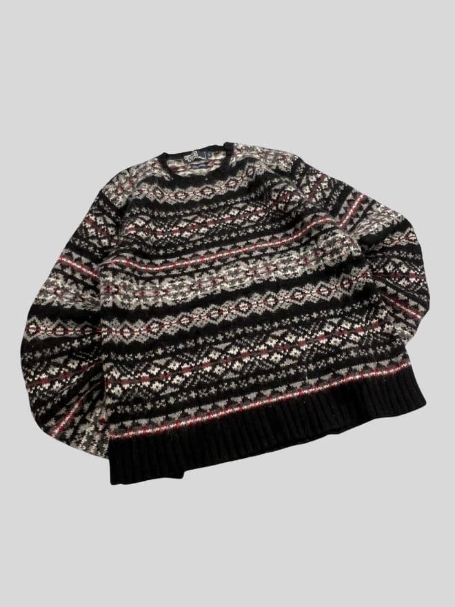 Vintage Polo Ralph Lauren Knit Sweater – Multicolor | Women’s L (US 10) — image 8 of 10