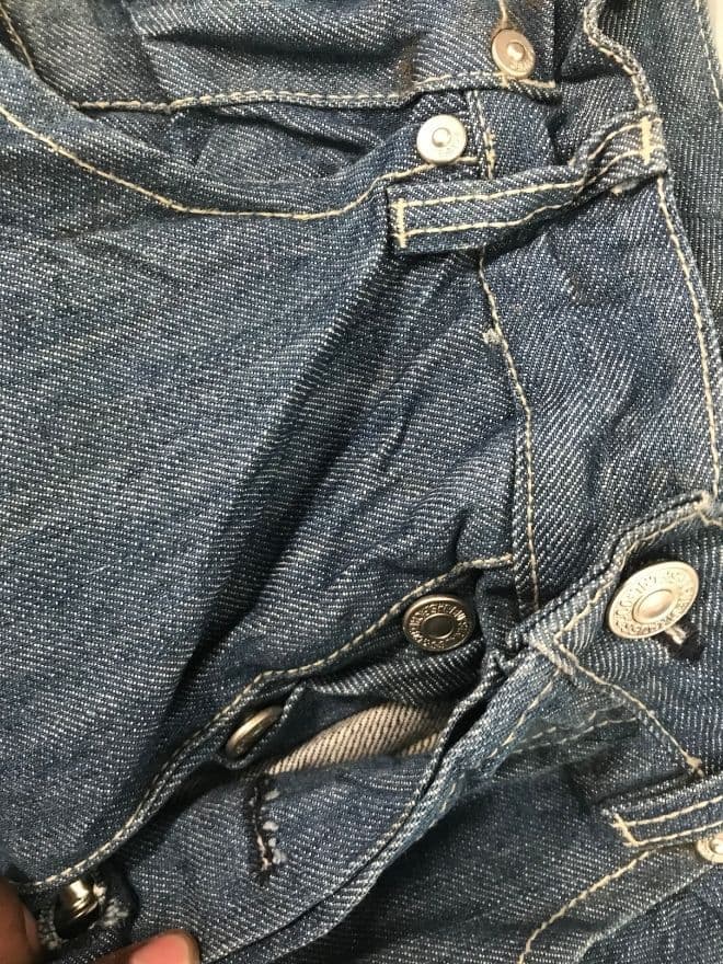 Vintage Levi’s Engineer Jeans Denim — Blue — Size 30 — image 5 of 9