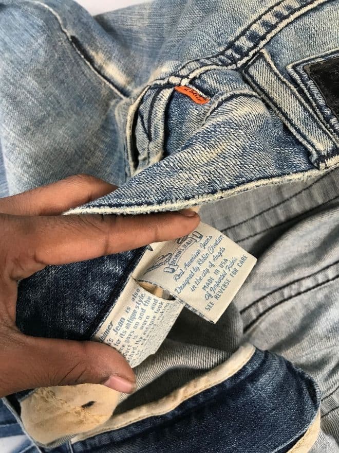 Vintage Robins Jeans Studded Wings Denim Pants – Men’s Size US 43 — image 5 of 12