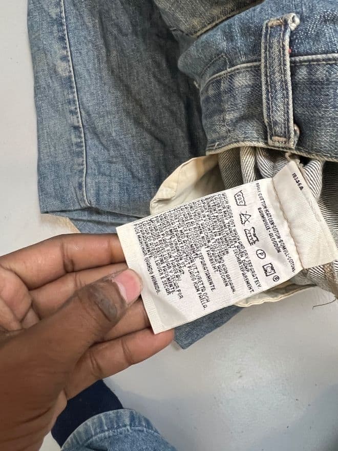 Vintage Levi’s Engineer Jeans | Buckle Belt Denim | Size 28 | Blue | Authentic thumbnail 4