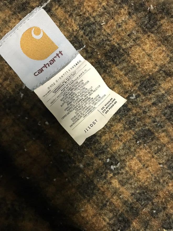 Vintage Carhartt J11 DST Blanket Lined Denim Jacket – Blue – Size XXL — image 7 of 11
