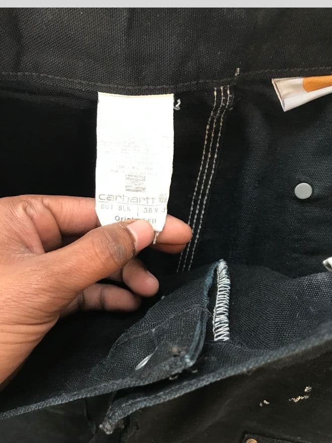 Vintage Carhartt Double Knee Carpenter Denim – Size 34 — image 5 of 11