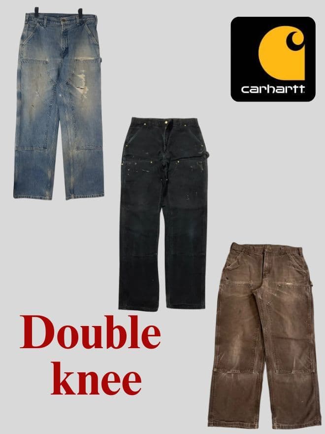 Bundle of 3 Vintage Carhartt Double Knee Work Pants — image 10 of 12