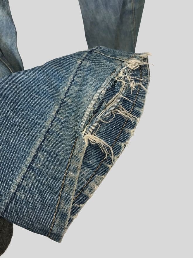 Vintage Levi’s Engineer Buckle Belt Denim Jeans Men’s 32 Blue — image 7 of 8