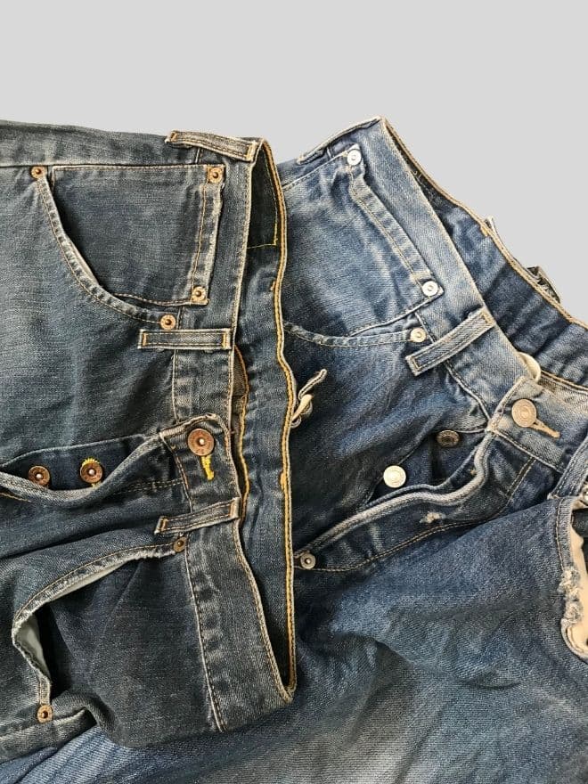 Bundle of 4 Vintage Levi’s Engineer Buckle Belt Denim Pants — image 17 of 19
