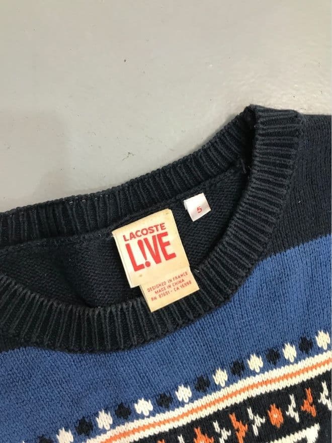 Vintage Lacoste Knit Sweater – Women’s S (Tag M) | Multicolor — image 6 of 8
