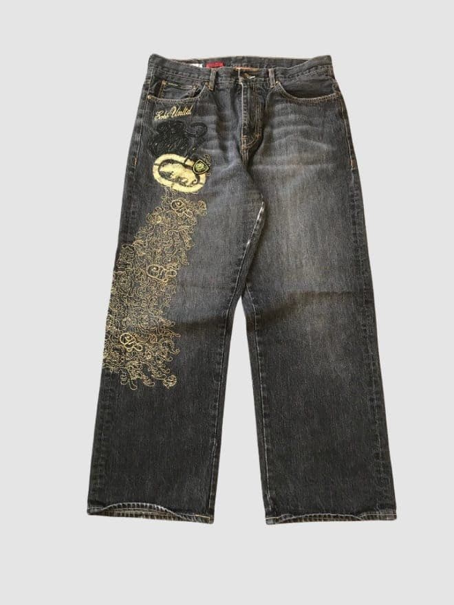 COMBO OF VINTAGE ECKO UNLTD DENIM JACKET AND PANT — image 12 of 15